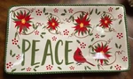 Temptations Red Cardinal Serving Peace Platter New Box. Fixed Price $19.75.