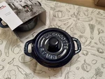Nib Staub Stoneware Mini Cocotte (1) Dark Blue. Fixed Price $24.99.