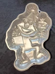Vintage Wilton Henson Elmo Character Cake Pan Aluminum Mold Silver Mpn 2105-4298. Fixed Price $12.99.