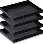 Teenyyou 4 Pcs 8.5 X 11.5 Inch Non-stick Ptfe Oven Trays Reusable Solid Blac. Fixed Price $96.83.