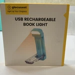 Glocusent Rechargeable Usb Clip-on Book Light GLCSNTBL301 Blue Abs Steel. Fixed Price $15.00.