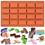 Funshowcase Cavities Rectangular Chocolate 20-CAVITY Per Cell 15ML Mini. Fixed Price $13.01.