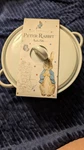 Peter Rabbit World Round Ceramic Baking Dish W/ Lid 0.5 Qt 7IN 400 Safe. Fixed Price $29.00.
