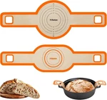 Sourdough Silicone Bread Sling -oval Round 8.3 Inch, 6.3 Orange. Fixed Price $12.82.