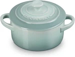 Le Creuset Stoneware Mini Round Cocotte, 8 Oz., Sea Salt. Fixed Price $30.57.