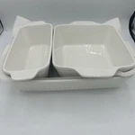 Dowan Casserole Dishes Baking Pan Ceramic Set Of 3 For Oven White. Fixed Price $45.99.