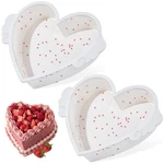 Sj 2P Silicone Heart Shaped Cake Pans With Metal Reinforced Frame, 6 Inch Nonsti. Fixed Price $16.12.