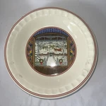 2000 Christmas Theme Watkins French Apple Deep Ceramic Pie Plate With Recipe. Fixed Price $16.75.