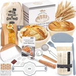 Sourdough Starter Kit, Bread Baking Supplies, Proofing Basket,. Fixed Price $54.79.