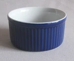 Ramekin Emile Henry France Azure Pattern Dark Blue W/ White 40-08 3 5/8 X 1 7/8". Fixed Price $9.50.