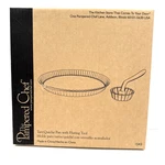 Pampered Chef Tart Quiche Pan #1543 With White Fluting Tool Nib. Fixed Price $6.95.