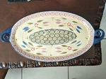 Temp-tations Presentable Ovenware By Tara Oval Platter PPP-HF-735533 Multicolor. Fixed Price $18.90.