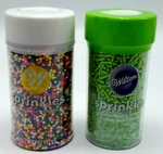 Bottle Wilton Rainbow Nonpareils Green Sugar&jimmies Sprinkles Easter 2,5-3 Oz. Fixed Price $11.50.