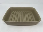 Pampered Chef Stoneware Ridged Pan Roaster Bacon Baker 2194 X 6.75. Fixed Price $17.92.