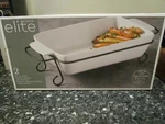 Gibson Elite Stoneware Rectangle Bakeware With Metal Rack Gracious Dinning -new. Fixed Price $29.99.
