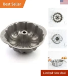 10-INCH Nonstick Fluted Tube Cake Pan Aluminized Steel Bakeware. Fixed Price $75.99.