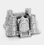 Nordic Ware Pro 3D Castle Bundt Pan From William Sonoma - Gold. Fixed Price $13.99.