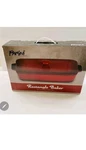New Parini Cookware Red Oval Baker Nonstick Ceramic Bakeware Casserole Dish Wlid. Fixed Price $40.00.