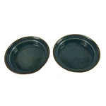 Dansk Stoneware Ramekin Baking Dishes Set Of 2 Blue Brown Rim Niels Refsgaard. Fixed Price $35.41.