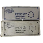 The Pampered Chef Bread Tubes #1550 Flower & #1560 Heart. Fixed Price $16.97.