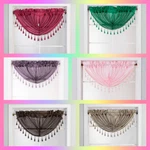 Faux Silk Valance Swag Window Curtain Kitchen, Dining, Bar, & Restaurant Decor. Fixed Price $10.20.