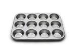 Fox Run Muffin Cupcake Pan, 12 Standard Cup, Stainless Steel. Fixed Price $41.68.