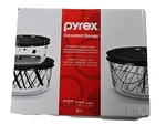 Rare 6 Piece Pyrex Decorated Food Storage Glass Set Limited Usa Made New In Box. Fixed Price $49.00.