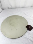 Pampered Chef Stoneware 13" Beige Round Pizza Pan Baking & Scraper Usa Fsh. Fixed Price $44.99.
