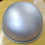 Fat Daddio's Cake Aluminum Hemisphere Pan, 9 Inch Diameter Silver. Fixed Price $12.00.