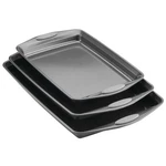 Rachael Ray Nonstick Bakeware Set With Grips, Cookie Sheets /. Fixed Price $65.09.