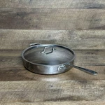 All-clad 13" Saute Pan Fry Skillet Double Handle Stainless Steel W/ Lid. Fixed Price $103.99.