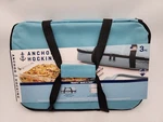 New Anchor Hocking Truefit 3 Pc. Bake Take Quart Casserole W/lid & Tote Bag. Fixed Price $36.00.