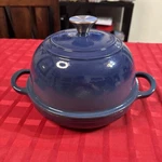 Crofton Cast Iron Bread Oven 9" Enameled Blue. Fixed Price $39.99.