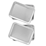 Nordic Ware Naturals Aluminum 1/6 Sheet Pans, 8.2 X 11.4 In, 4-PACK. Fixed Price $41.99.
