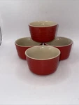 Le Creuset 7OZ Straight Wall Stoneware Ramekins Cerise (red).. Fixed Price $25.00.