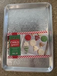 Nordic Ware Embossed Ornament Cookie Sheet 17.5 X 12.875 New B25. Fixed Price $23.00.