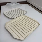 Nordic Ware Bacon Grill Cooker 11" X 9" White 3-PIECE Set With Cover. Fixed Price $22.99.