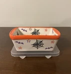 Tara Temptations Harvest Halloween 12OZ Mini Loaf Pan & Plastic Lid #973195. Fixed Price $9.56.