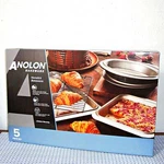 New Anolon Allure Nonstick 5-PIECE Bakeware Set (onyx/black/pewter). Fixed Price $59.00.