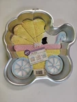 Wilton Baby Buggy Carriage Cake Pan Gender Reveal Party Shower 2105-3319. Fixed Price $15.16.