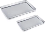 Baking Sheet Cookie Set Of 2, Pure Stainless Steel Pan Tray. Fixed Price $27.74.