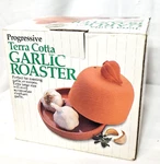 Garlic Roaster Terra Cotta Progressive Pic 5.5 Diameter Microwave Oven Large. Fixed Price $15.85.