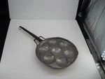 Escargot Baking, Forged Iron Handle, Copper Pan. Made Turkey. MJ5. Fixed Price $35.00.