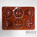 Crate And Barrel Harvest Fall Autumn Acorn Baking Dish / Cakelet Muffin Pan. Fixed Price $34.99.