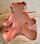 Vtg Martha Stewart For Nordstrom Copper Cookie Cutter Teddy Bear 7X6" Euc. Fixed Price $39.99.
