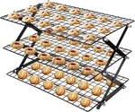 3 Tier Collapsible Cooling Rack, Outdoor Camping Picnic Shelf, Wire. Fixed Price $59.99.