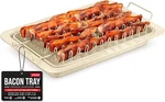 Bacon Tray 2-PIECE Marble Coating Set, White. Fixed Price $18.93.