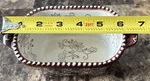 Temptations By Tara Floral Lace 12 Oz PPP-SQ-973185 Maroon And White. Fixed Price $25.00.