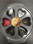 Vntg 2003 Wilton 6 Cup Heart Muffin Pan Bakeware Cast Aluminum Non-stick New (U5. Fixed Price $24.95.