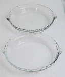 Pyrex Scalloped Edge & Handles Pie Pan Plate 10 Deep Dish #229 Glass Nice!. Fixed Price $29.98.
